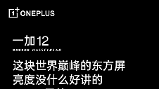 一加 12 首发最强 2K 东方屏，4500nit 峰值亮度行业第一